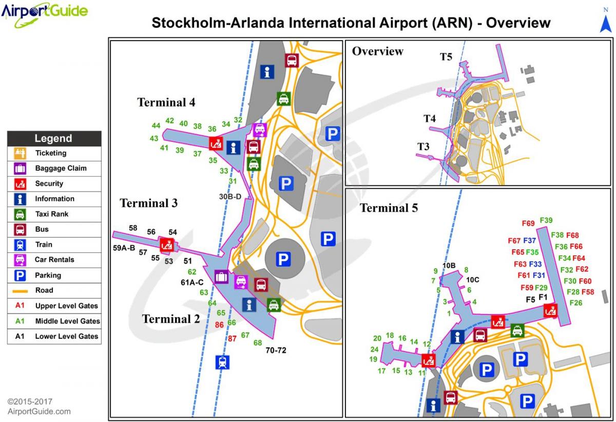 Στοκχόλμη arlanda airport χάρτης