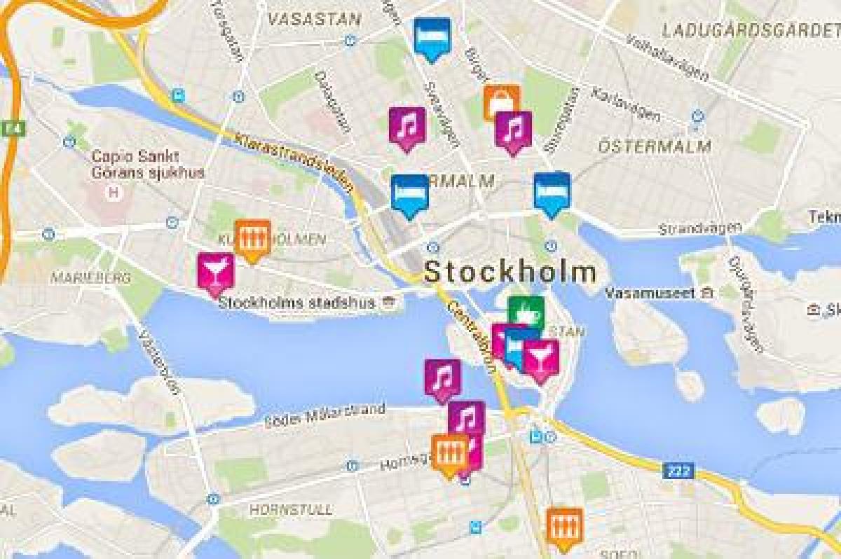 χάρτης της γκέι χάρτης της Στοκχόλμης