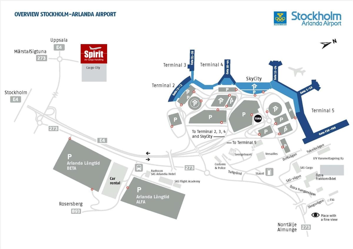 χάρτης arlanda
