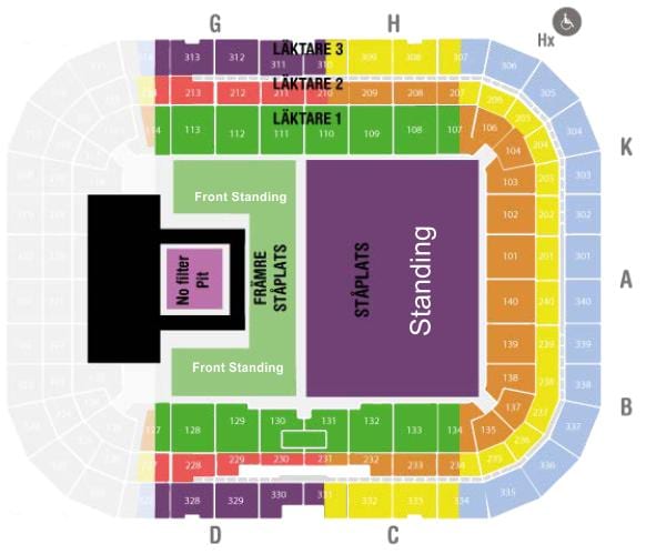 μαο φίλους arena της Στοκχόλμης