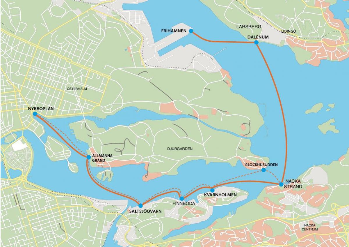 χάρτης της Stockholm frihamnen