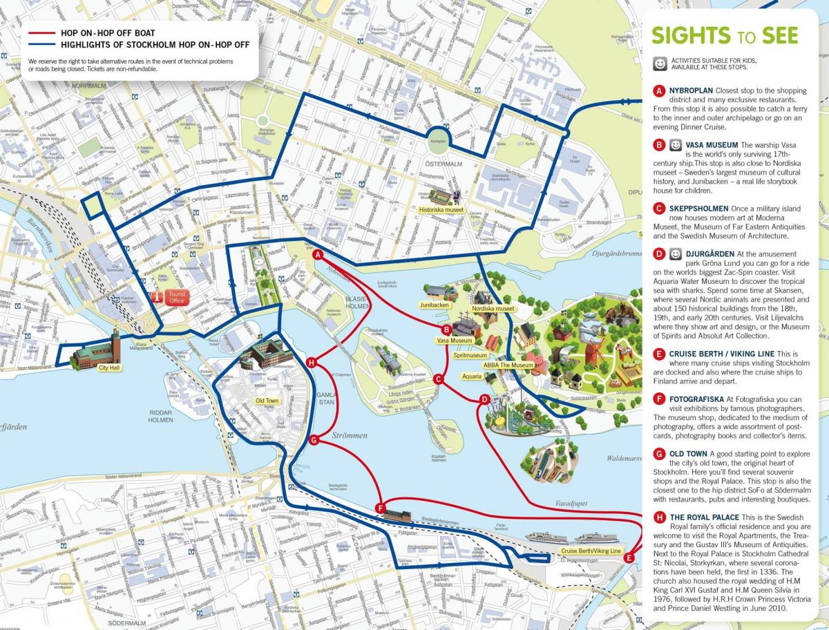 χάρτης της Στοκχόλμης λιμάνι