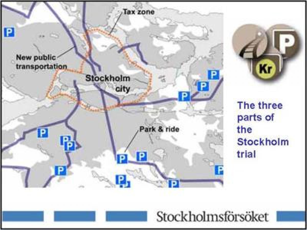 χάρτης της Στοκχόλμης στάθμευσης