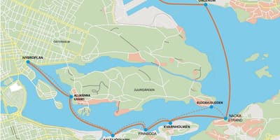 Χάρτης της Stockholm frihamnen