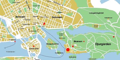 Gamla stan Στοκχόλμη εμφάνιση χάρτη