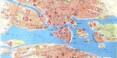 Χάρτης της kungsholmen της Στοκχόλμης