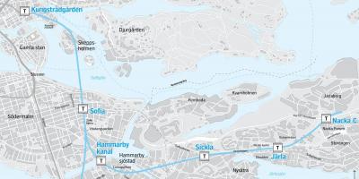 Χάρτης της nacka Στοκχόλμη