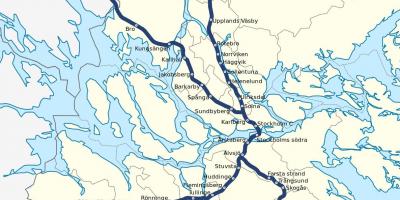 Στοκχόλμη pendeltag χάρτης
