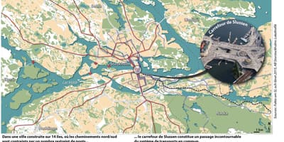 Χάρτης της slussen Στοκχόλμη