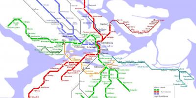 Χάρτης του μετρό της Στοκχόλμης, Σουηδία