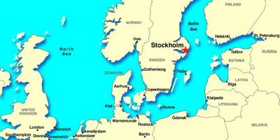 Στοκχόλμη χάρτη ευρώπη