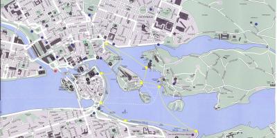 Χάρτης της Στοκχόλμης κέντρο