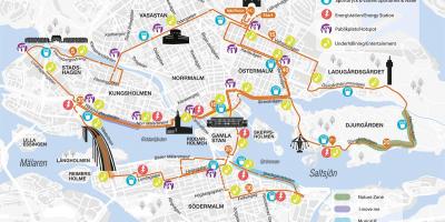 Χάρτης της Στοκχόλμης μαραθώνιο