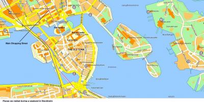 Στοκχόλμη κέντρο του χάρτη