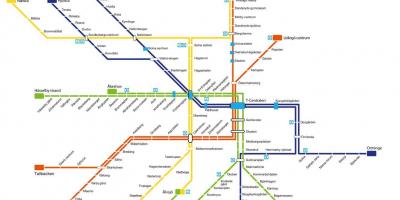 Χάρτης του μετρό της Στοκχόλμης τέχνης