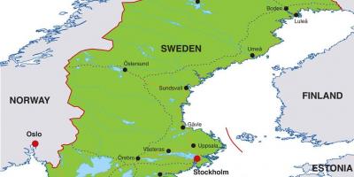Πρωτεύουσα της Σουηδίας χάρτης
