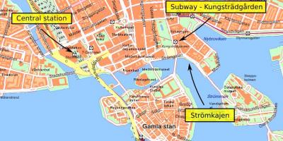 Stockholm central χάρτης
