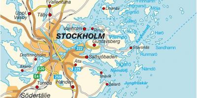 Στοκχόλμη Σουηδία χάρτη της πόλης